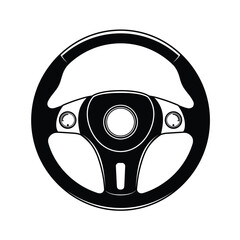 Obraz premium car steering icon vector illustration