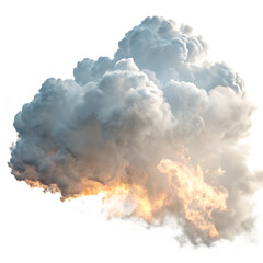 Naklejka premium Vast Hydrogen Gas Cloud Nebula isolated on a transparent background