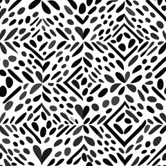 black and white seamless pattern