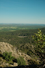 Fototapeta premium Vista panorámica del Madrid desde la Sierra de Guadarrama. 