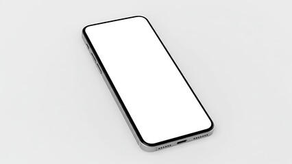  Modern Smartphone Isolated on White Background