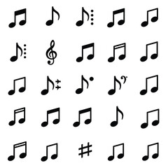 set of musical notes