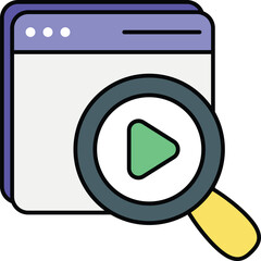 Vector Marketing and Advertisement Color Outline Icons and pack Illustrations