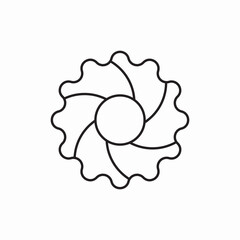 flower shape pattern icon sign vector