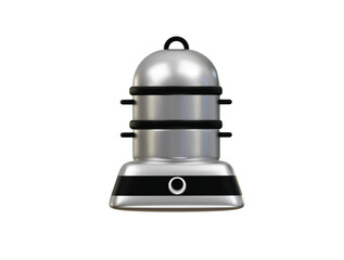 food steamer icon 3d illustration render