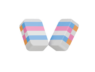 eraser icon 3d illustration render