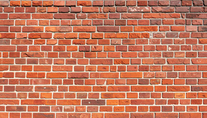 Obraz premium Red brick wall forming a decorative textured background