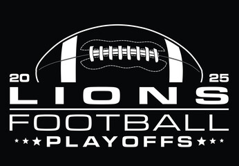 Lions Football Playoffs Design is a modern graphic design for your Lions football team playoff game. This great for shirts and other products, promotions or advertising.