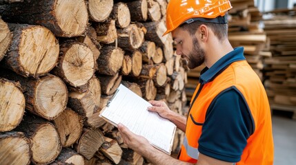 Lumberjack Inventory Check, Wood Logs Inspection