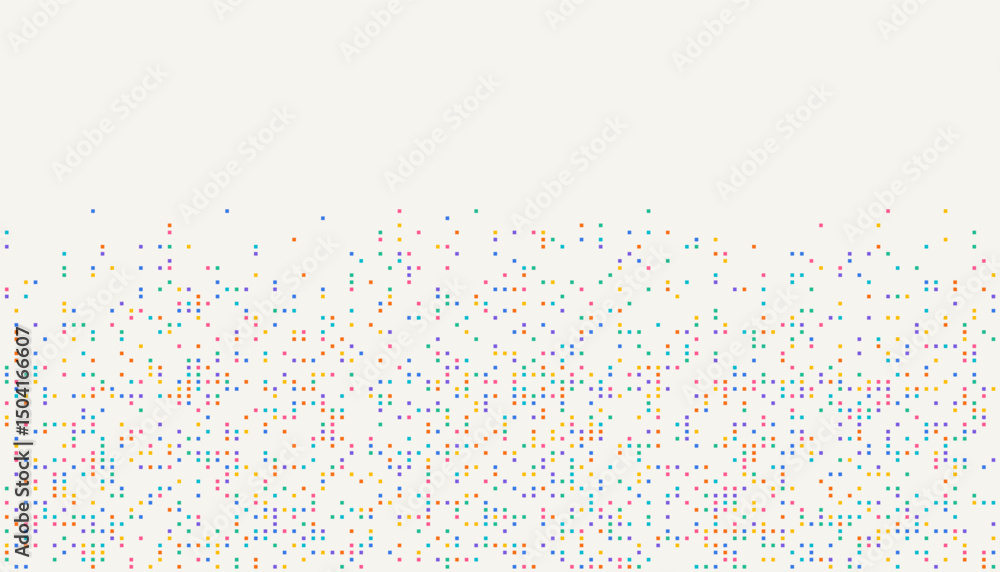 Poster digital technology background. digital data dots bllue pattern pixel background