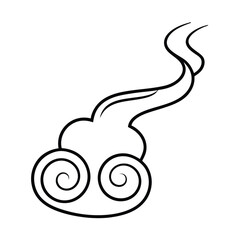 Fototapeta premium Smoke Curl Lines