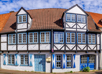 historic buildings at the olt town of Luebeck - germany