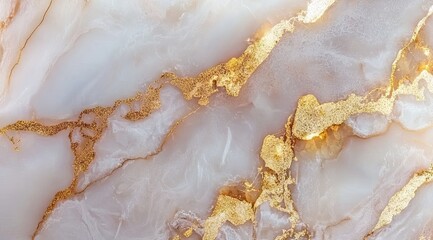 Detailed close-up of a luxurious marble surface with gold flecks