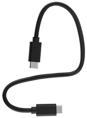 Flexible Type-C cable, in plastic black insulation.