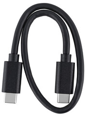 Flexible Type-C cable, in plastic black insulation.