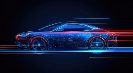 Futuristic electric vehicle,  circuitry design,  speed and technology