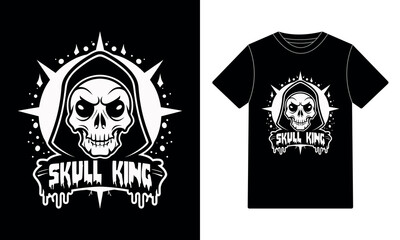 Skull king t-shirt design