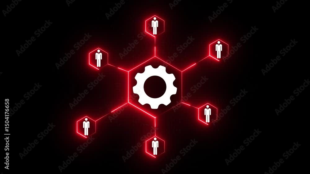 Poster cyber security lock icon isolated on dark background. futuristic digital security concept with a glo