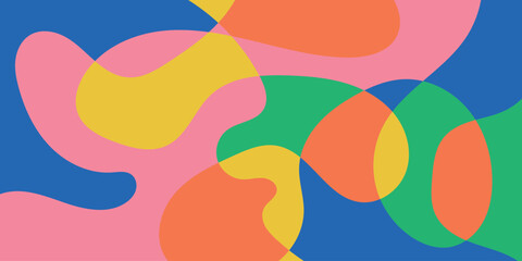 Flat abstract colorful modern fluid background illustration vector design.