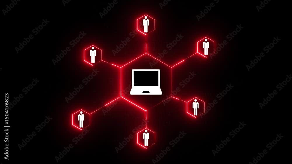 Poster cyber attack, computer protection, safety and internet security. abstract concept background of a pr