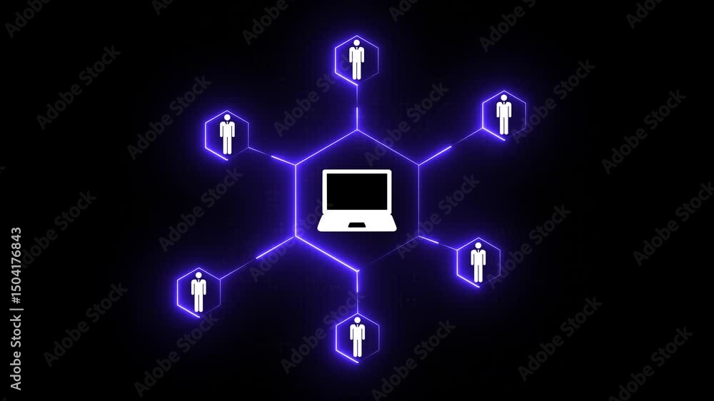 Poster cyber attack, computer protection, safety and internet security. abstract concept background of a pr