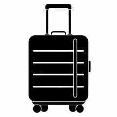 suitcases isolated on white