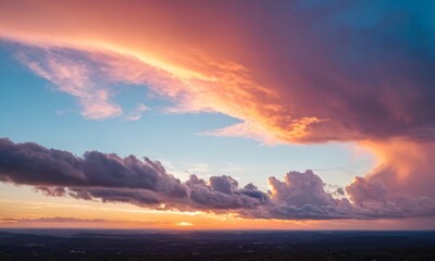 노을 붉은노을 멋진하늘