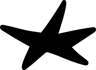 Minimalist Hand Drawn Pointy Star Form