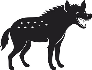Fototapeta premium hyena silhouette vector