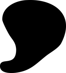 Flowing Hand Drawn Organic Blob Shape