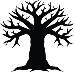 Tree Silhouettes Vector Collection, Nature, Forest, Seasonal, and Conceptual Designs