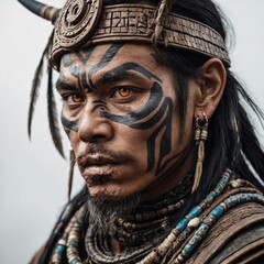 portrait of a man with mask