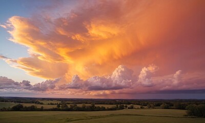 멋진구름이 있는 하늘,석양 구름 노을이 멋지다
