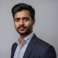 portrait of a handsome young man