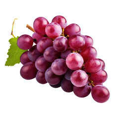 Fototapeta premium Bunch of Grapes Isolated on Transparent Background