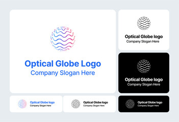 Optical Globe Logo  Spherical Vision Design