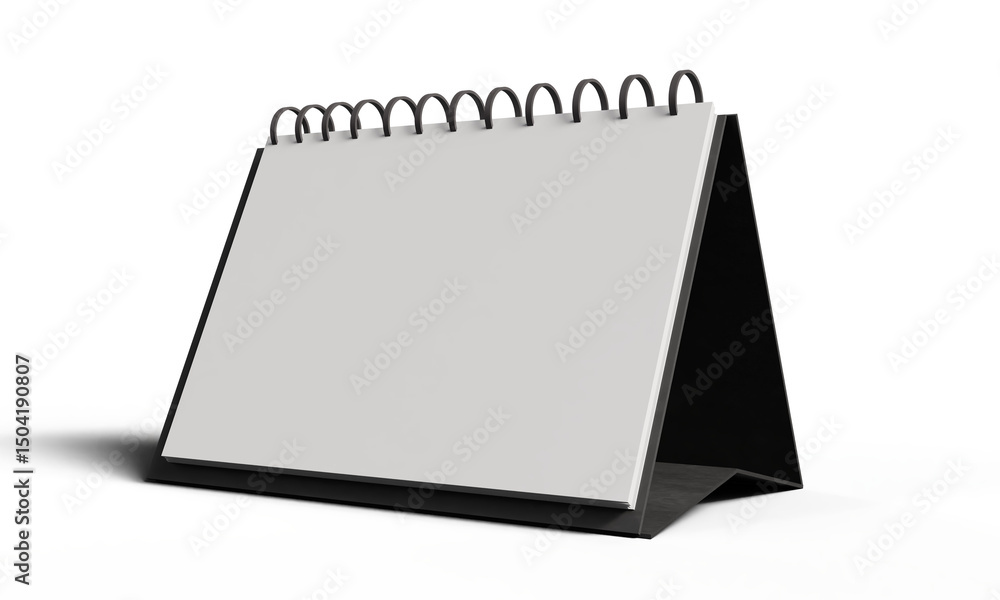 Aufkleber mockup calendar event month year date day week white isolate color mockup empty blank schedule time 