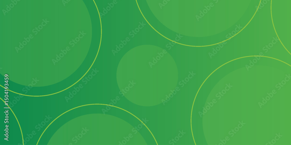 Aufkleber green abstract background with dot and circle shape element design. vector illustration for presenta
