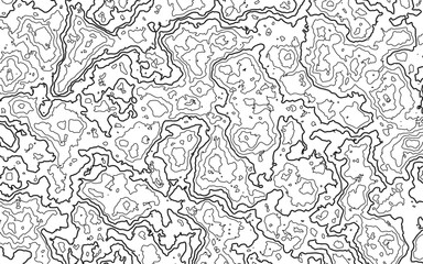 Naklejka premium Ultra-Wide Vector Map Illustration Depicting Conditional Geography, Design illustration for wall art, fabric, packaging, web, banner, app, wallpape