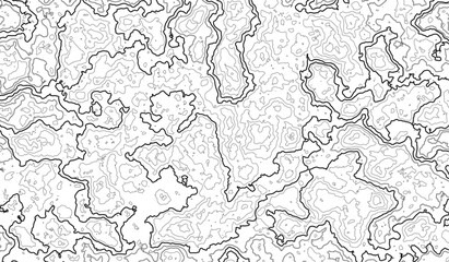 Fototapeta premium Ultra-Wide Vector Map Illustration Depicting Conditional Geography, Design illustration for wall art, fabric, packaging, web, banner, app, wallpape
