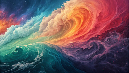 Colorful abstract fluid art background, high resolution, 8k texture