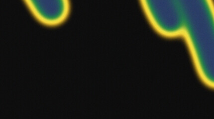 Abstract colorful flowing shapes with gradients in a black background