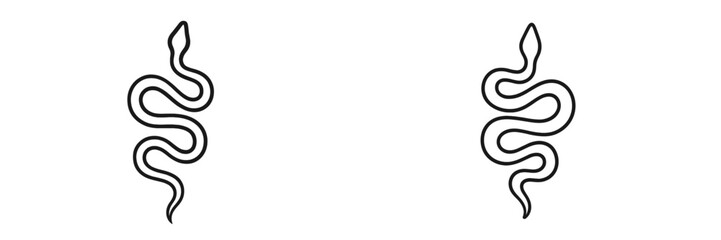 Abstract illustration of two intertwining serpents symbolizing duality and balance in nature