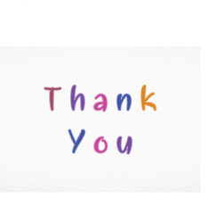Simple thank you card for you