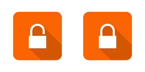padlock vector icon set with transparent background