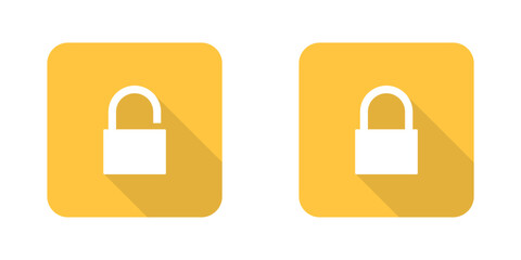 padlock vector icon set with transparent background