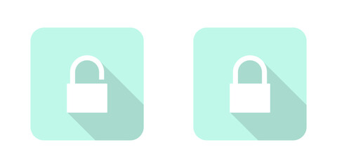 padlock vector icon set with transparent background