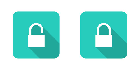padlock vector icon set with transparent background