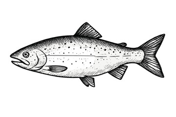 fish on a white background