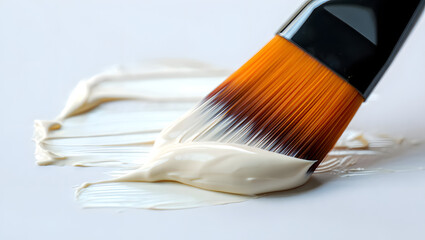 White Chalk Texture with Grainy Surface and Subtle Brush Strokes